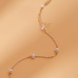 Pearl Station Bracelet - GeumJewels