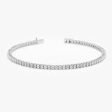 Thin Diamond Tennis Bracelet - GeumJewels