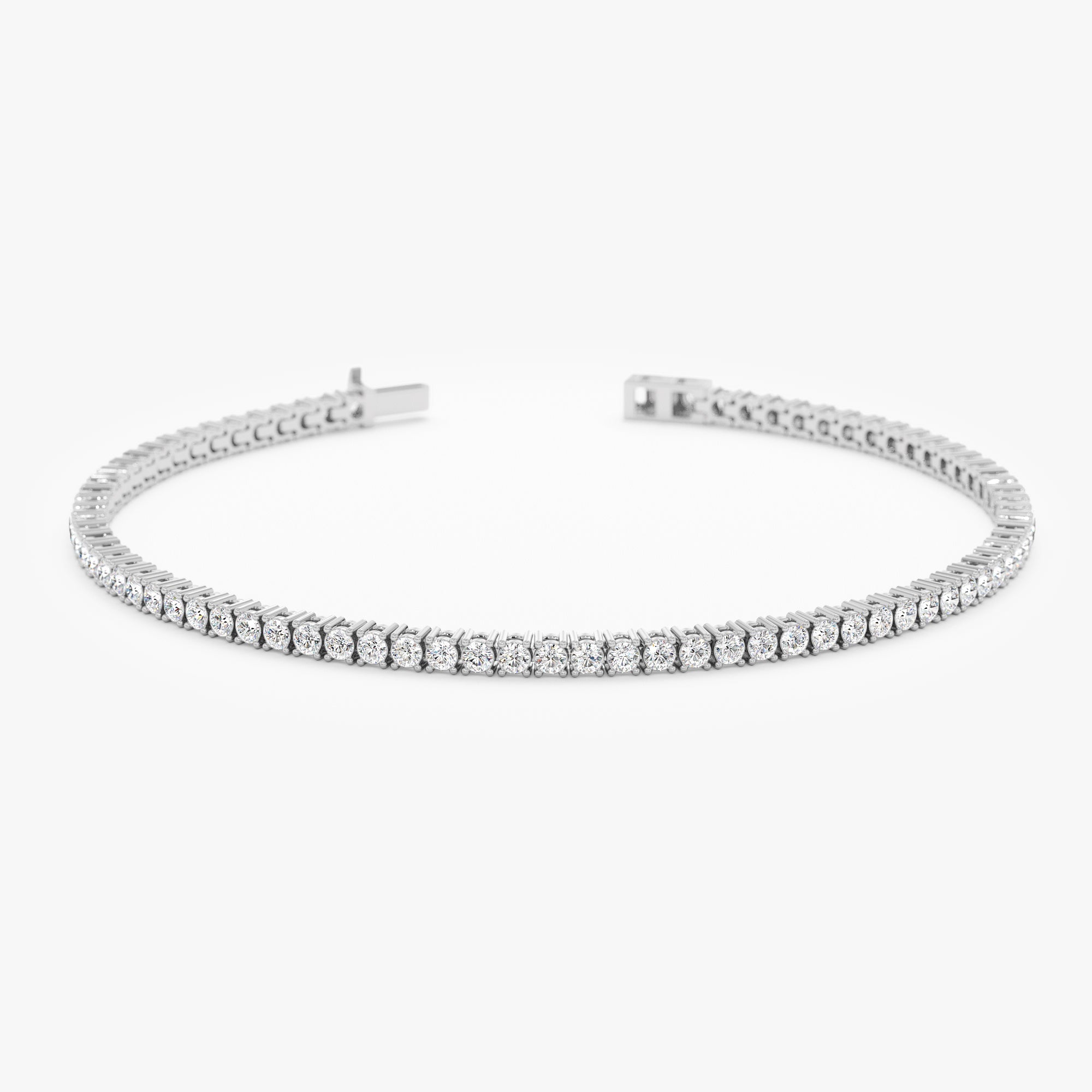 Thin Diamond Tennis Bracelet - GeumJewels