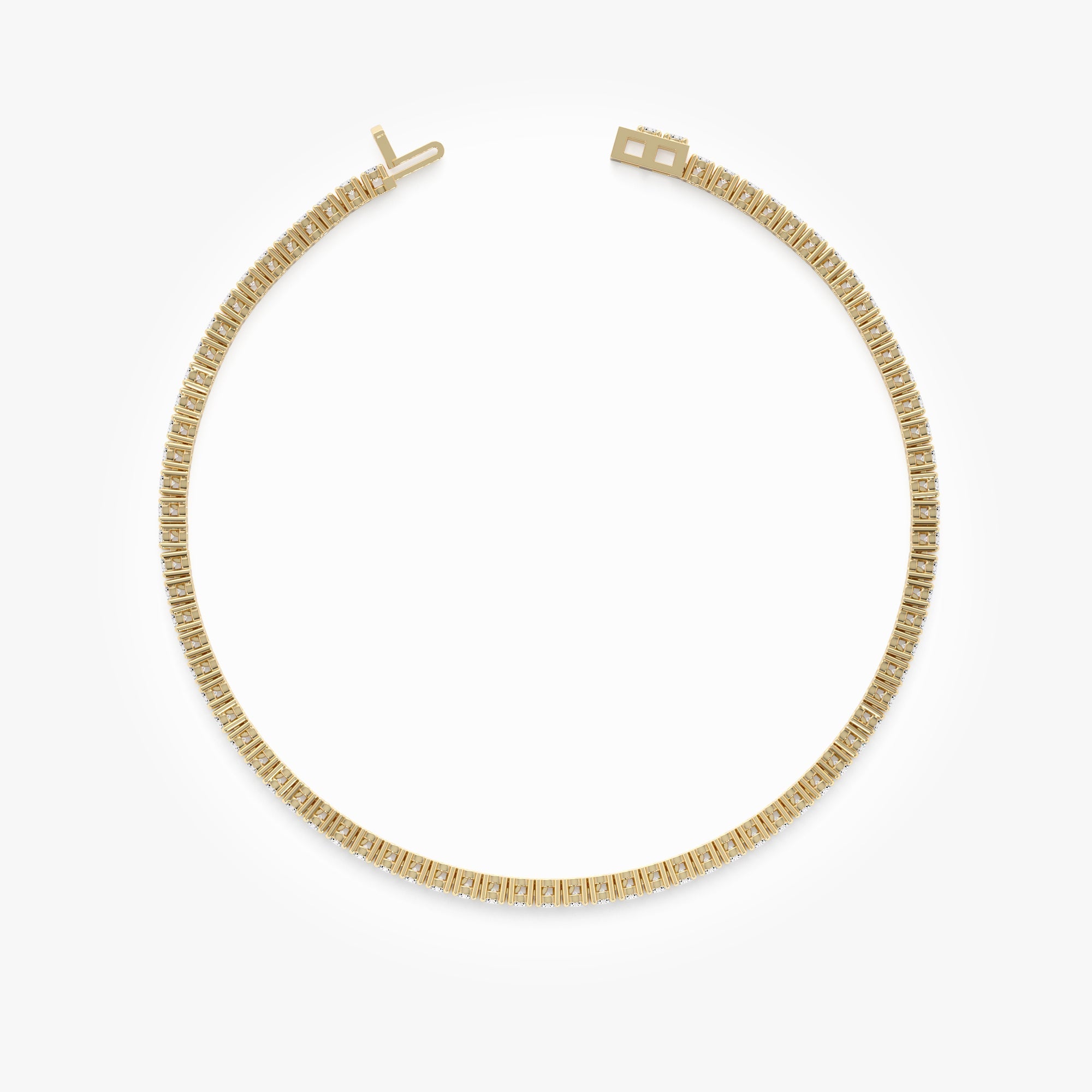 Thin Diamond Tennis Bracelet - GeumJewels