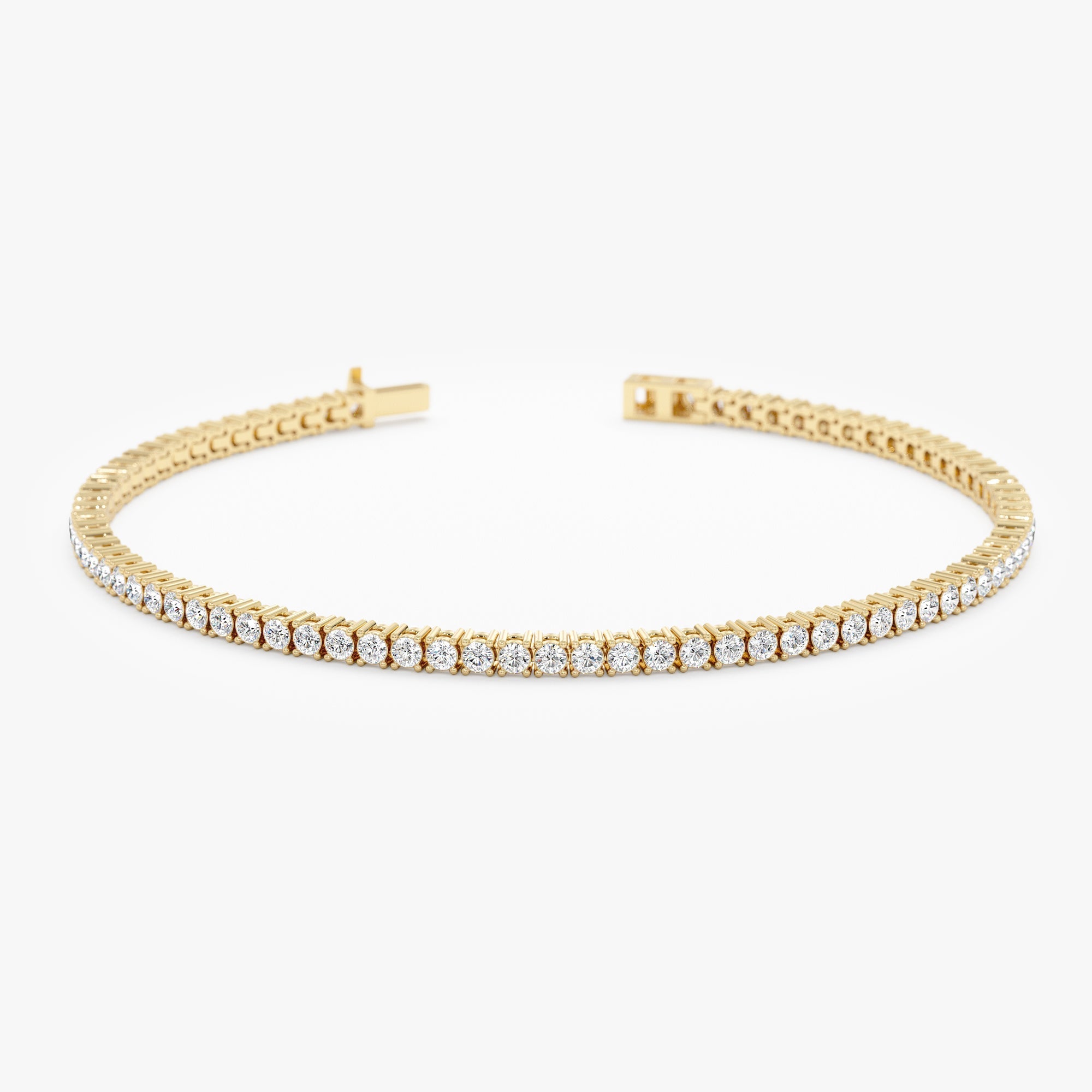 Thin Diamond Tennis Bracelet - GeumJewels