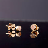 Natural Birthstone Stud Earrings, Vienna - Geum Jewels