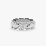 Diamond Croissant Ring, Barbara - Geum Jewels