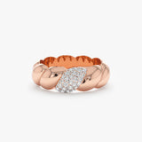 Diamond Croissant Ring, Barbara - Geum Jewels