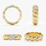 Diamond Croissant Ring, Barbara - Geum Jewels