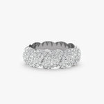 Pave Diamond Croissant Ring, Barbara - Geum Jewels