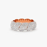 Pave Diamond Croissant Ring, Barbara - Geum Jewels