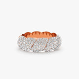 Pave Diamond Croissant Ring, Barbara - Geum Jewels