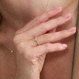 Beaded Clover Ring, Edith