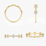 Diamond Multi Clover Ring - GeumJewels