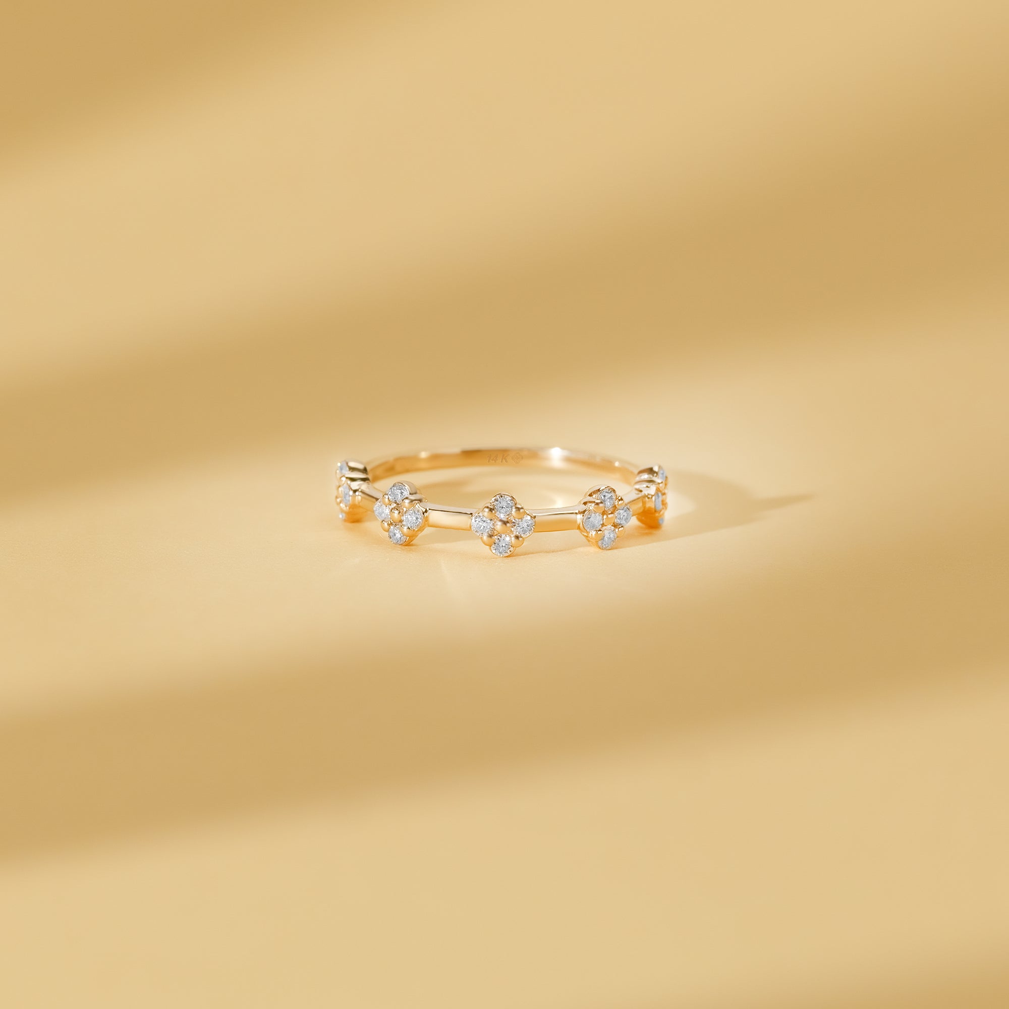 Diamond Multi Clover Ring - GeumJewels