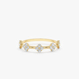 Diamond Multi Clover Ring - GeumJewels