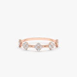 Diamond Multi Clover Ring - GeumJewels