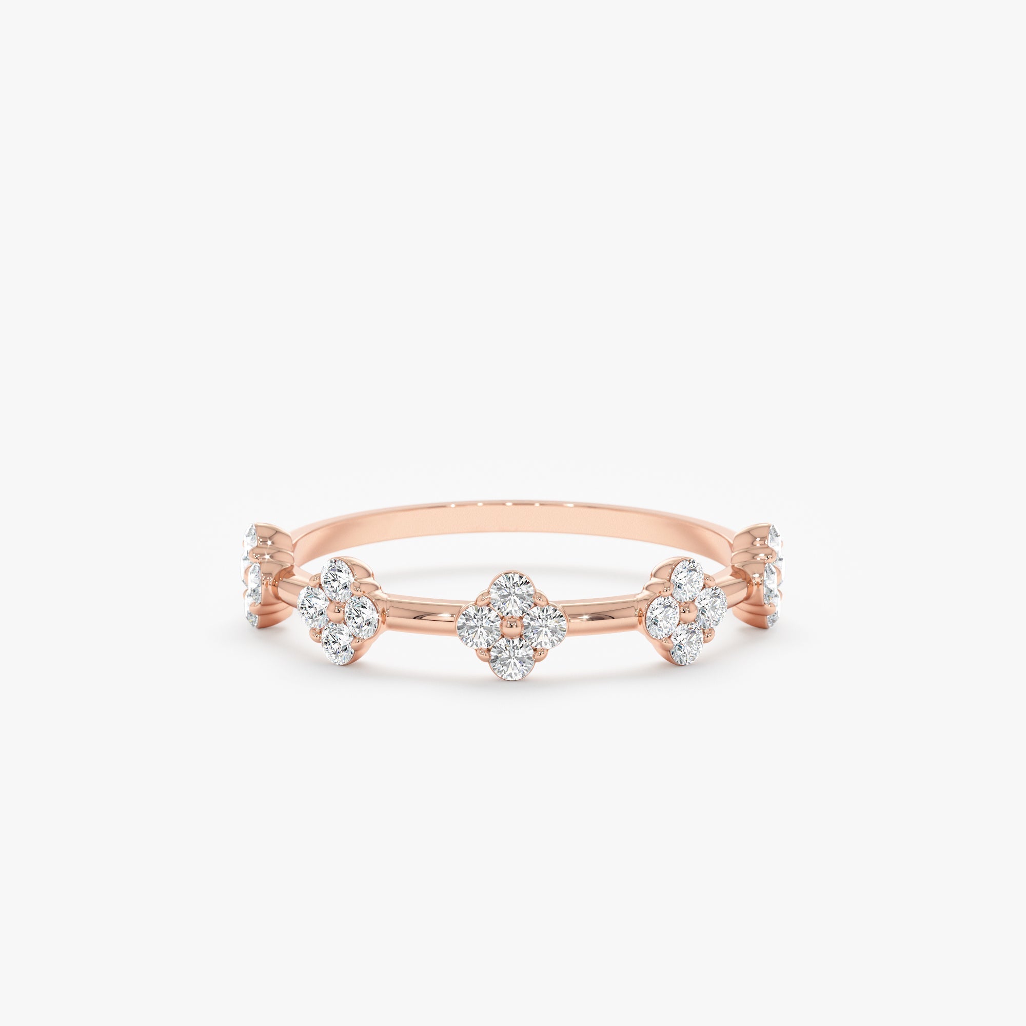 Diamond Multi Clover Ring - GeumJewels