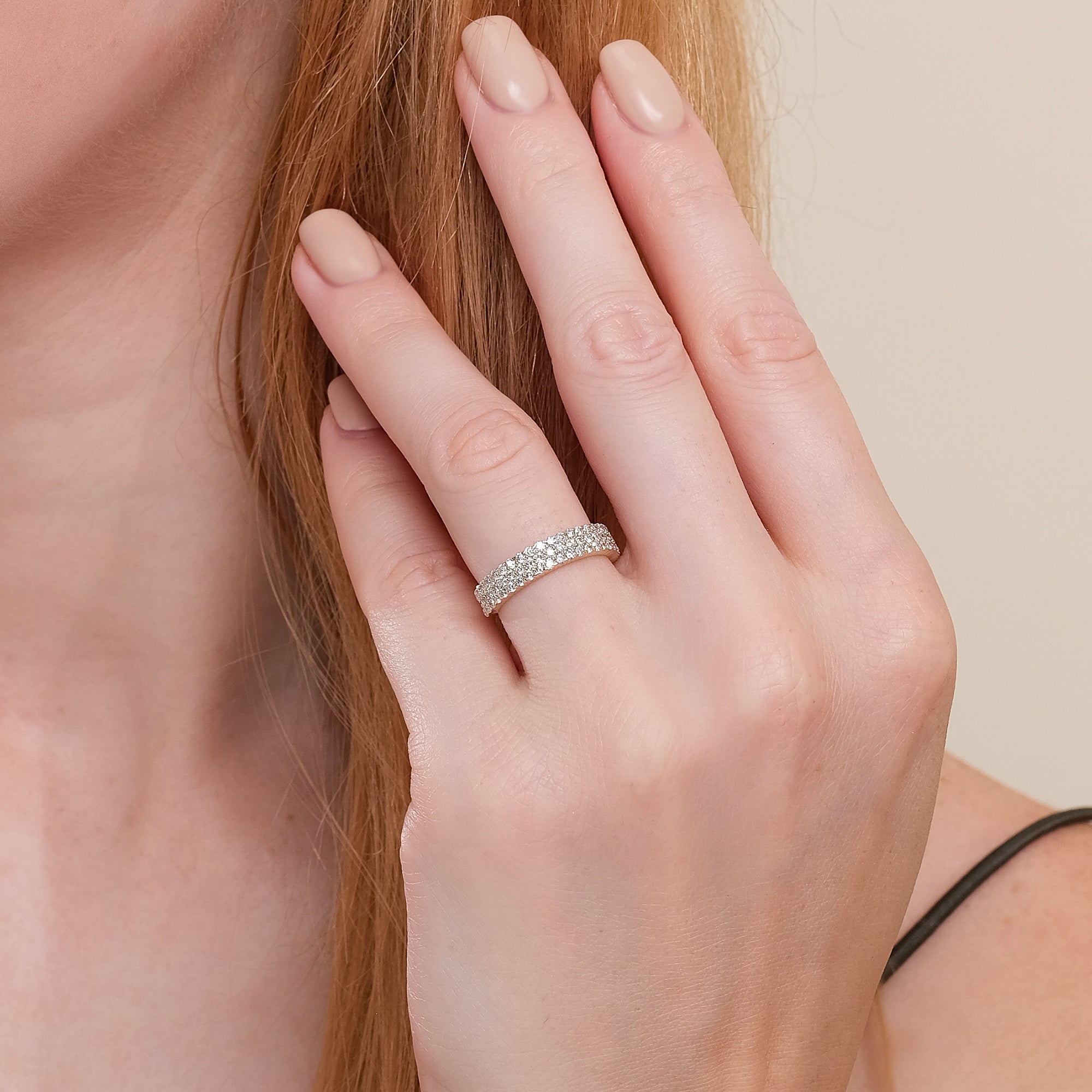 Diamond Tiered Cigar Band - GeumJewels