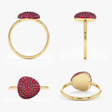 Pave Ruby Ring, Holly - Geum Jewels