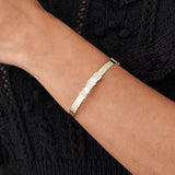 14K 5MM Sliding Diamond Initials Bangle