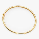 14k 3.5MM Dome Gold Bangle Bracelet - GeumJewels