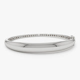 14K 7.5MM Classic Dome Gold Bangle Bracelet - GeumJewels