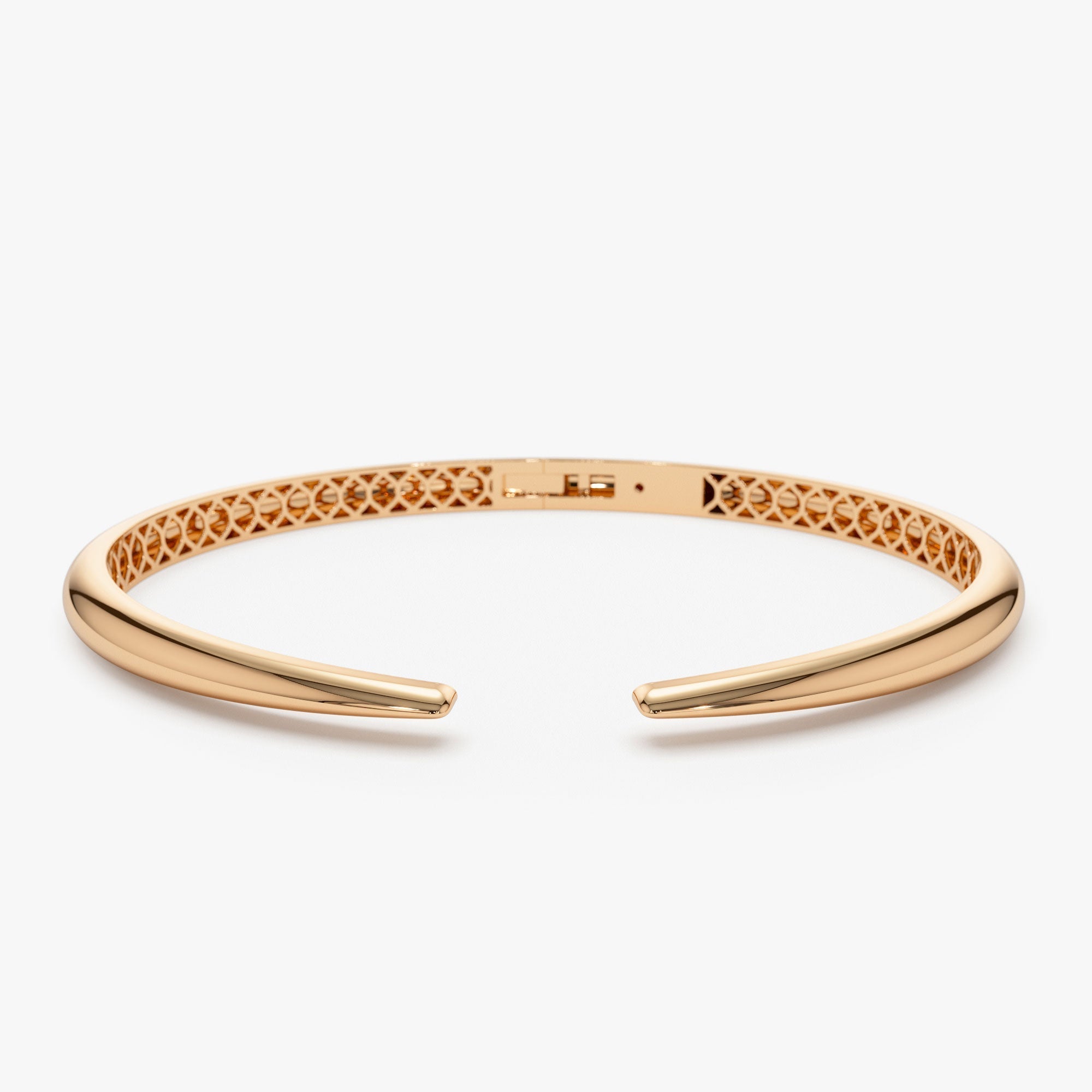 14k Gold Claw Cuff Bangle Bracelet - GeumJewels