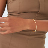 14k Gold Claw Cuff Bangle Bracelet - GeumJewels