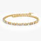 14k Baguette & Round Natural Diamond Tennis Bracelet - GeumJewels
