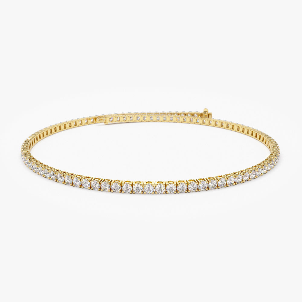 14K Diamond Tennis Bracelet 2.20 ctw - GeumJewels