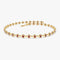 14k Bezel Set Ruby Tennis Bracelet - GeumJewels