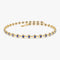 14k Bezel Set Sapphire Tennis Bracelet - GeumJewels