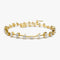 14k Gold Multi-Shape Slant Diamond Bracelet - GeumJewels