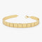 14k Gold Square Link Stacking Bracelet - GeumJewels