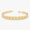 14k Gold Square Link Stacking Bracelet - GeumJewels