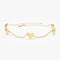 14K Solid Gold Dangle Heart Bracelet - GeumJewels
