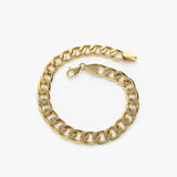 14K 10MM Curb Cuban Link Bracelet - GeumJewels