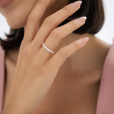 1.25 ctw 14k Pave Setting Full Eternity Lab Grown Diamond Ring - Elena - GeumJewels