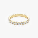 1.25 ctw 14k Pave Setting Full Eternity Lab Grown Diamond Ring - Elena - GeumJewels