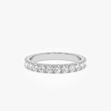 1.25 ctw 14k Pave Setting Full Eternity Lab Grown Diamond Ring - Elena - GeumJewels