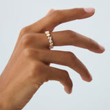 1.85 ctw Multi Shaped Lab Grown Full Eternity Diamond Wedding Ring - Reese - GeumJewels
