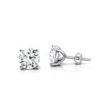 Goldene Schmetterlings-Ohrstecker mit Diamanten