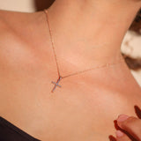 Cross Diamond Dainty Pendant