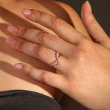 Cluster Diamond Gold Ring, 14k Yellow Gold Engagement Ring, Custom Ring, Wedding Band, Promise Ring