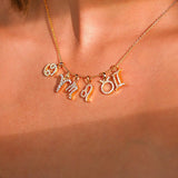 Sparkling Taurus Zodiac Pendant, 14kt Rose Gold Taurus Charm Pendant, Natural Diamond Designer Pendant, Unique Gift for Her