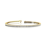 14K Gold Lab Grown Diamond Tennis Bracelet: Elegant Infinity Design