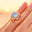 Oval Solitaire Moonstone Baguette and Round Diamond Cocktail Ring - GeumJewels