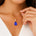 Illussion Set Diamond Pendant with Pear Cut Tanzanite - GeumJewels