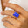 Emerald Cut Tanzanite Split Shank Engagement Ring with Diamonds - GeumJewels