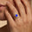 Solitaire Round Tanzanite Cocktail Diamond Ring - GeumJewels