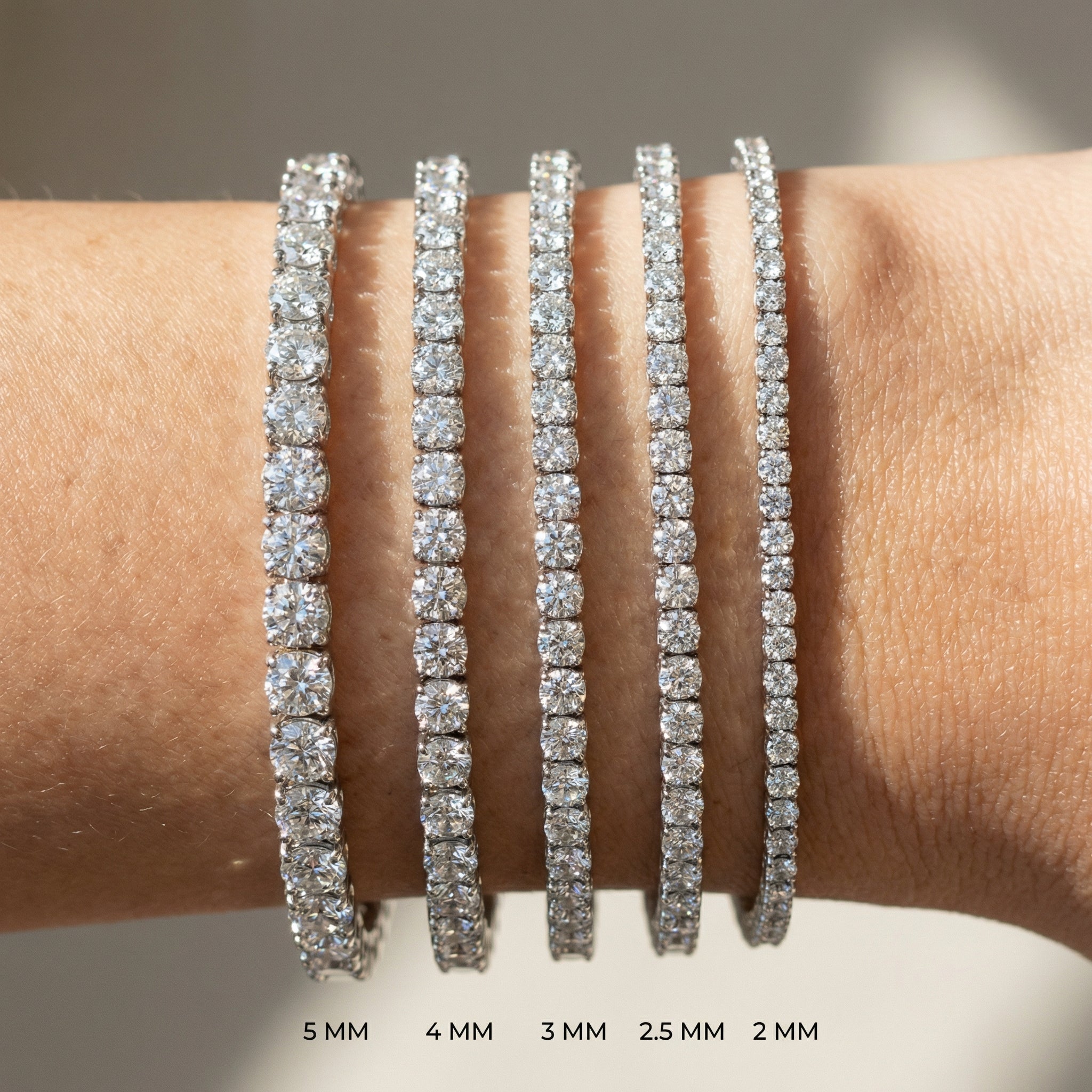 14K Gold Lab Grown Diamond Tennis Bracelet: Elegant Infinity