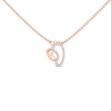 Mother & Baby Diamond Footprint Necklace - GeumJewels