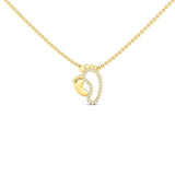 Mother & Baby Diamond Footprint Necklace - GeumJewels